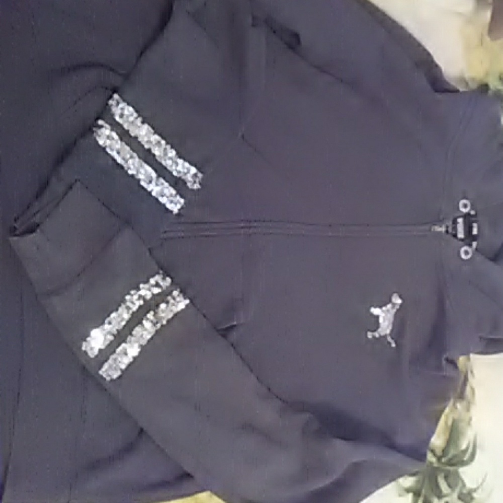 Gray pink zip up